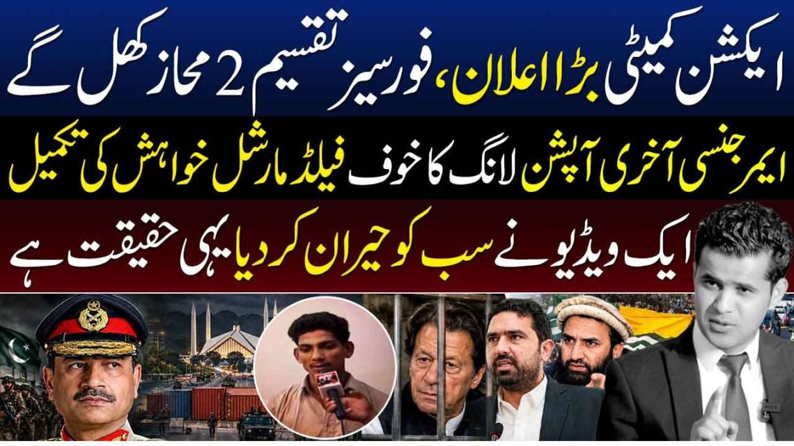 ایکشن کمیٹی کے اعلان اور سیاسی صورتحال سے متعلق اہم دعوے