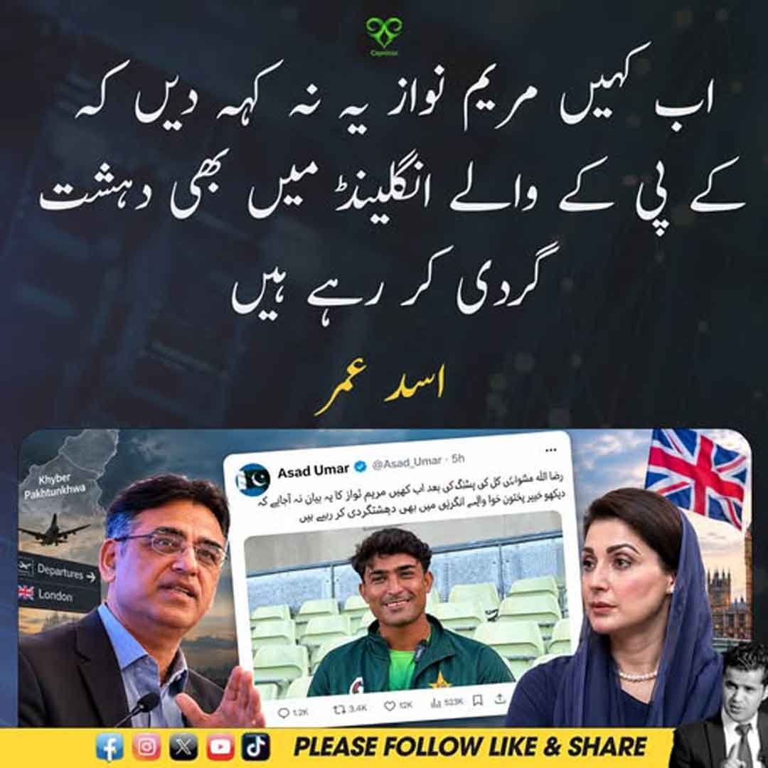 اسد عمر کا مریم نواز اور کے پی کے سے متعلق طنزیہ بیان