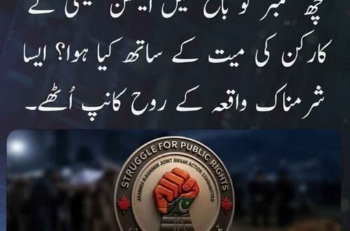 باغ چتر ٹوپی کوپرہ سانحے اور میت کے مبینہ سلوک سے متعلق احتجاج