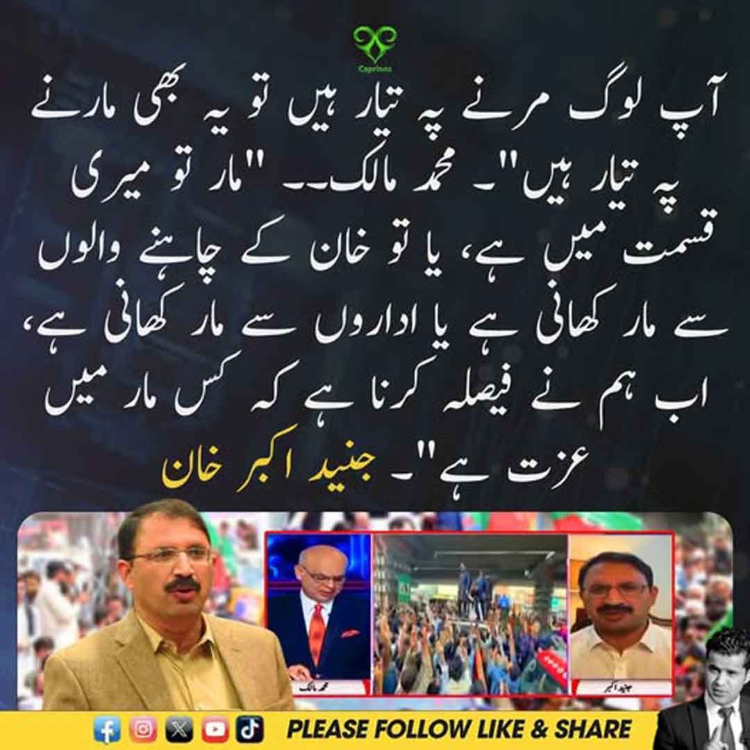 جنید اکبر خان اور محمد مالک کا سیاسی صورتحال پر بیان