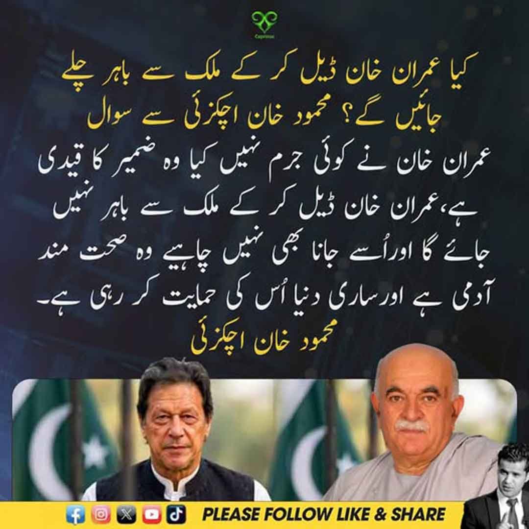 محمود خان اچکزئی کا عمران خان سے متعلق بیان