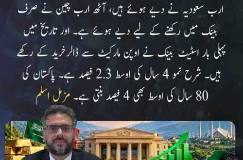 مزمل اسلم کا زرِ مبادلہ کے ذخائر اور شرح نمو پر بیان