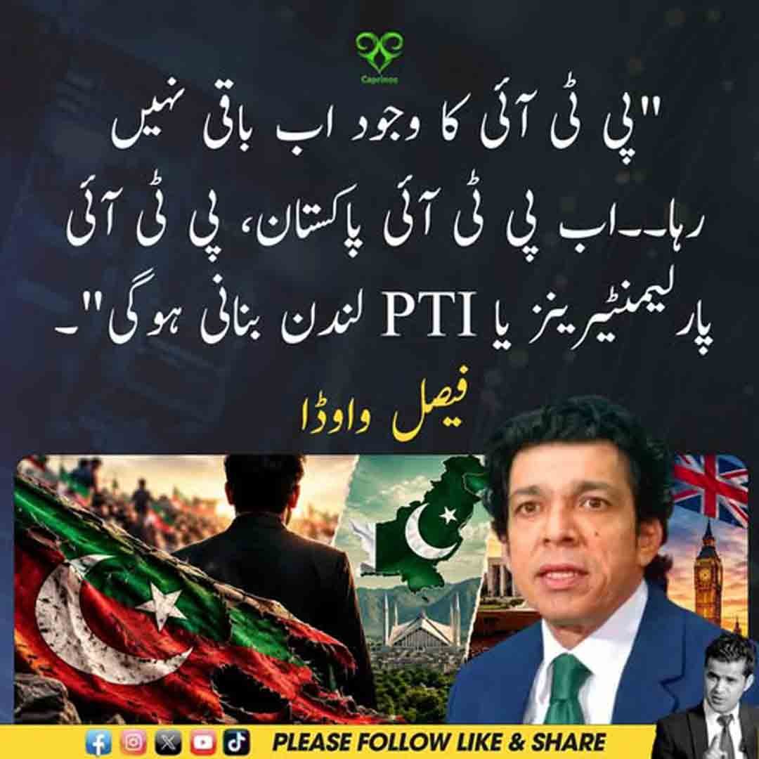 فیصل واوڈا کا پی ٹی آئی کے وجود اور مستقبل سے متعلق بیان
